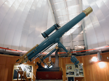 Chabot's 8" Alvan Clark refractor telescope, Leah. 